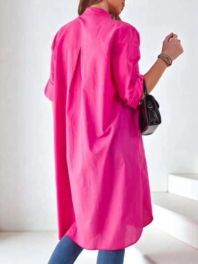 Royalfashion Baumwoll-langarm-Shirt für Damen, oversized
