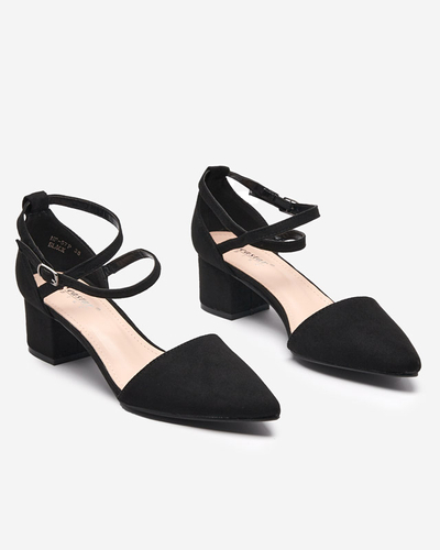 Schwarze Damensandalen auf Pfosten Crisco - Schuhe
