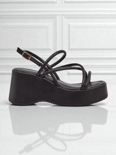 Royalfashion Damen Keilsandalen Skyline Straps