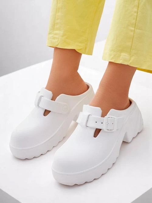 Royalfashion Жіночі гумові босоніжки на підборах Voxones