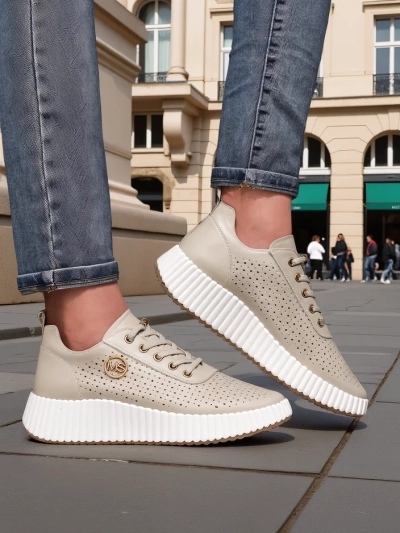 Royalfashion Damen sportliche Schnürsneaker Jovenes