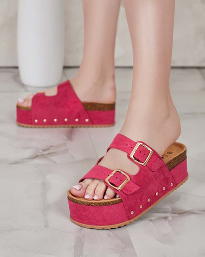 Royalfashion Damen Sodass Plateau-Flip-Flops