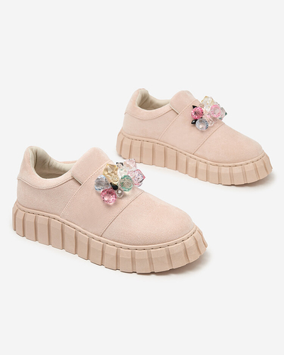 Royalfashion Sportliche Halbschuhe mit farbigen Steinen Resinello