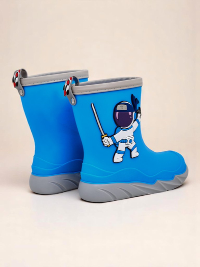 Royalfashion Kinder-Regenstiefel mit Kosmonaut Cosmos Boy