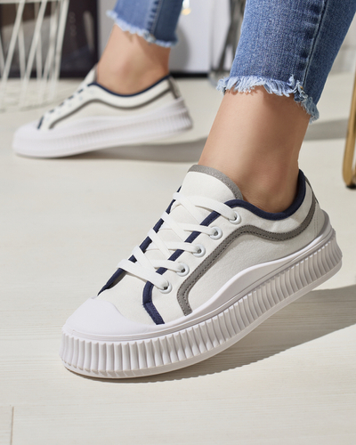 Damen Sneaker auf fester Sohle in weiß Dessica - Footwear
