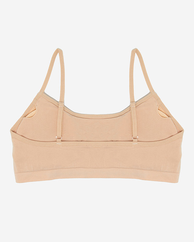 Kinder-Sport-BH in Beige - Unterwäsche