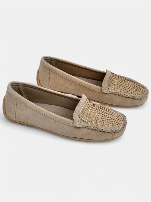 Royalfashion Жіночі мокасини з стразами Ezuess