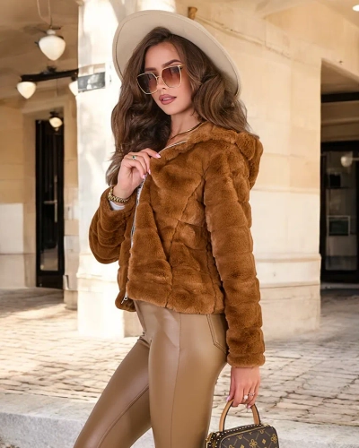 Жіноча куртка зі штучного хутра Royalfashion