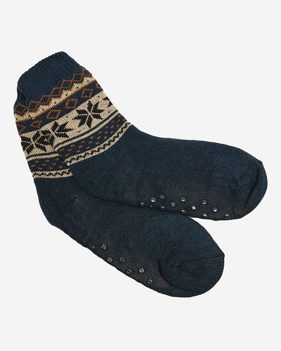 Royalfashion Marineblaue weihnachtliche isolierte Herrensocken