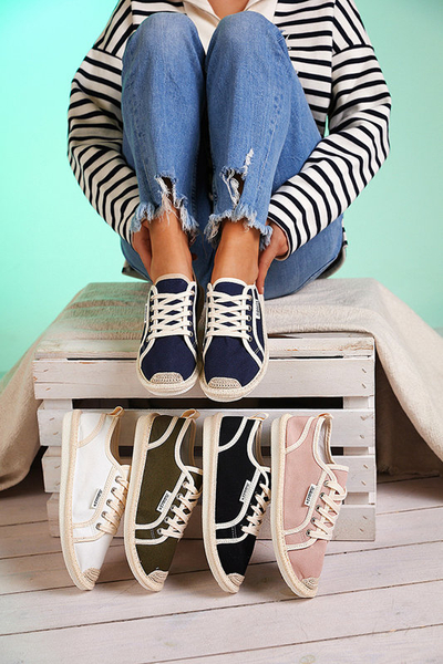Schwarze Mokida-Webschuhe für Damen - Schuhe