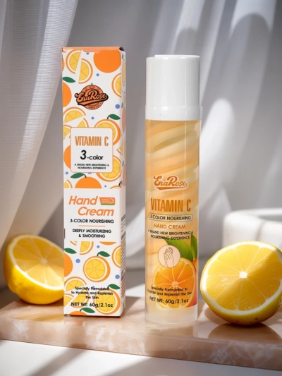 EraRose Aurelia - Handcreme mit Vitamin C, 3-farbige Pflege, 60g