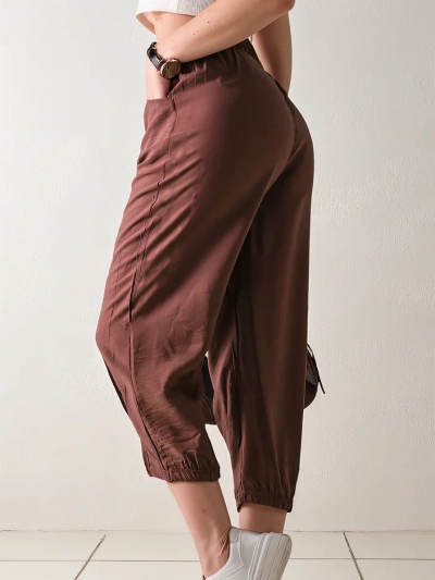 Royalfashion Gerade Damenstoffhose 7/8