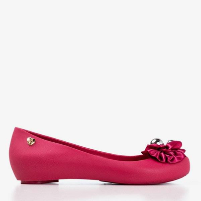 OUTLET Fuchsia melissa mit dekorativen Mirillia-Blumen - Schuhe