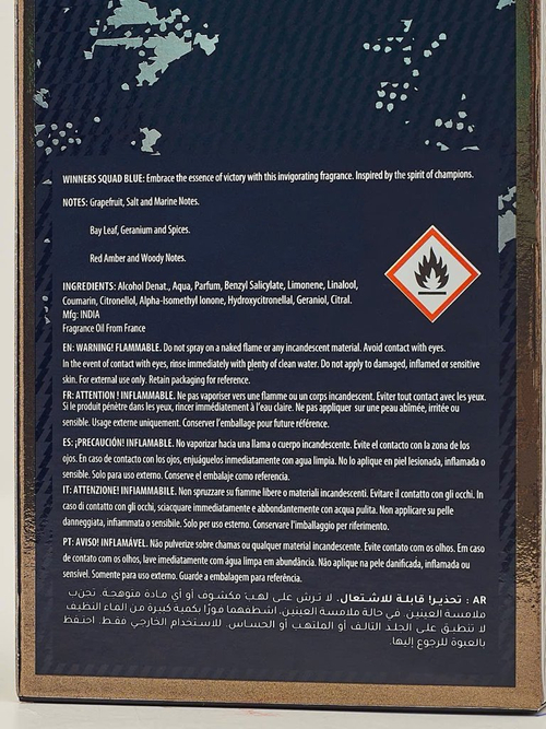 Натхненна парфумована вода для чоловіків Winners Squad Blue
