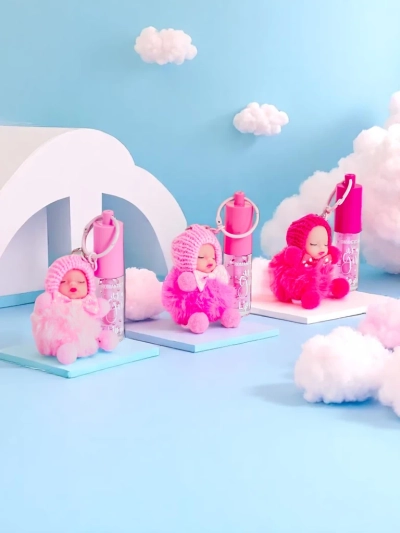 Lipgloss für Kinder mit Puppe Dunkelrosa
