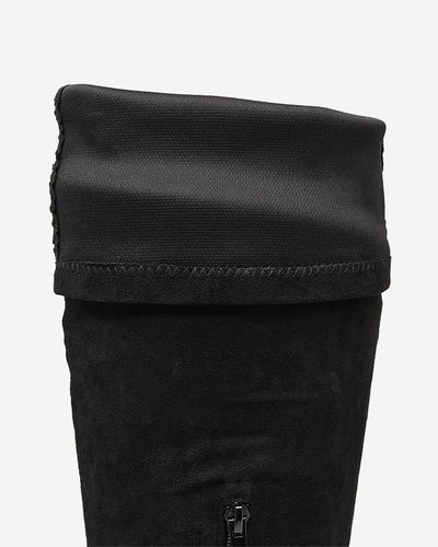 Schwarze Overknee-Stiefel für Damen Netirit - Schuhe