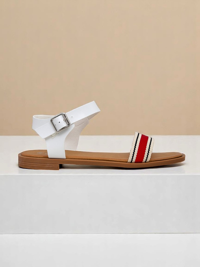 Royalfashion Damensandalen mit flacher Sohle Naya