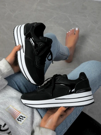 Royalfashion Damen-Plattform-Sportsneaker Revided