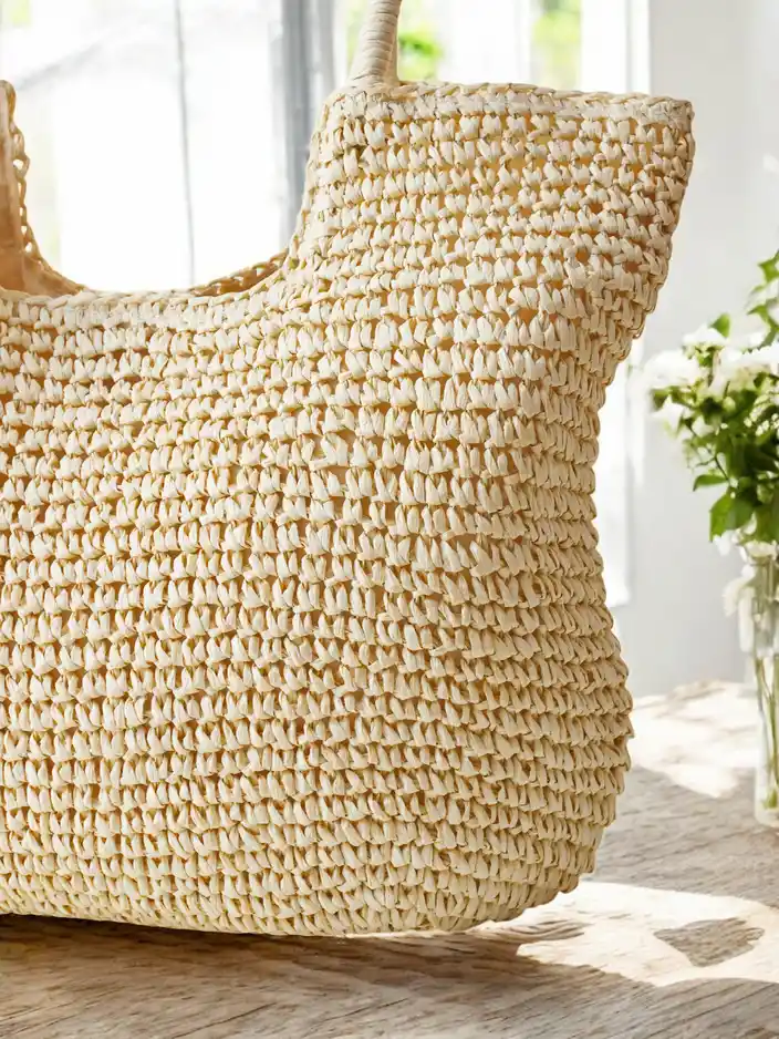 Royalfashion Große Strohtasche für Frauen