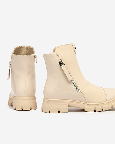 Royalfashion Beige matte Hedaheh Damenstiefel