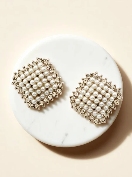 Royalfashion Damen-Clip-Ohrringe mit Zirkonia