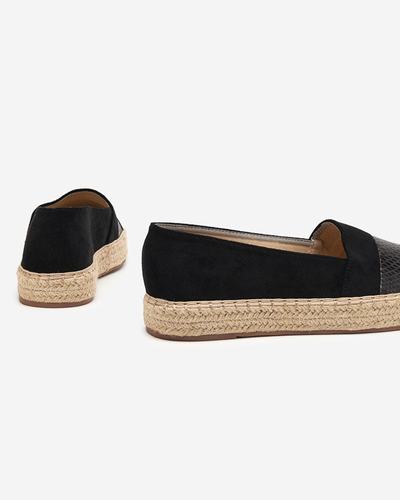 OUTLET Schwarze Damen-Espadrilles Sverope - Schuhe
