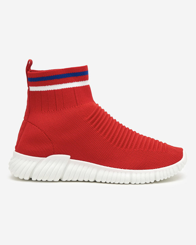 OUTLET Roter Damen-Sportschuh mit hohem Knöchel von Deloni - Schuhe