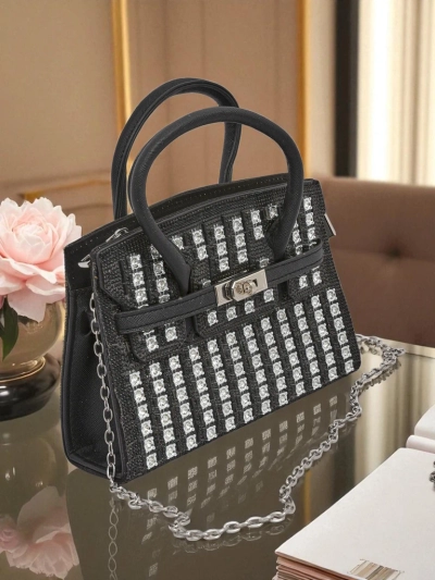 Royalfashion Damen Clutch Handtasche mit Zirkonia Seren Voux