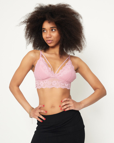 Rosa Spitzen-Bralette-BH für Damen - Underwear