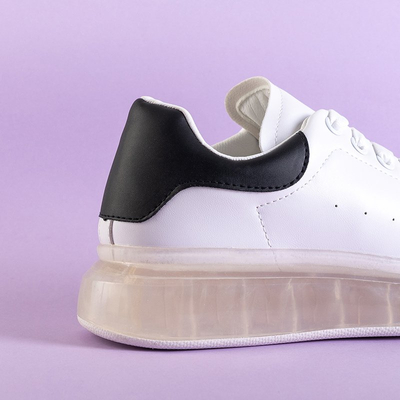 Weiße Sportschuhe mit schwarzem Garcia-Einsatz - Schuhe