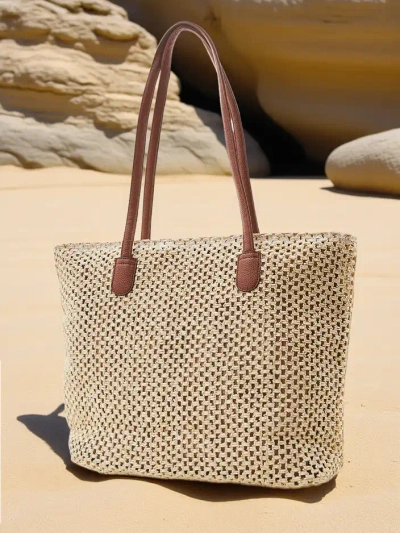 Royalfashion Große Strohtasche für Damen im Sommer