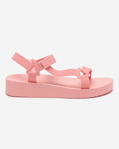 OUTLET Flache Sandalen für Damen in Dunkelrosa Ostoy-Shoes