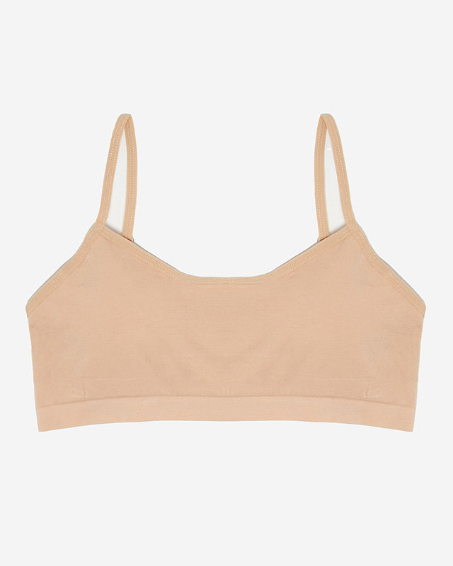 Kinder-Sport-BH in Beige - Unterwäsche