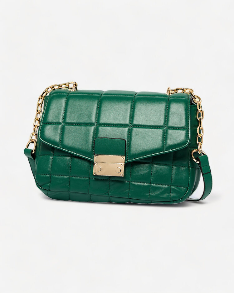 Royalfashion Grüne kleine gesteppte Damenhandtasche