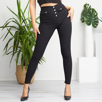Schwarze Damen-Treggings - Kleidung