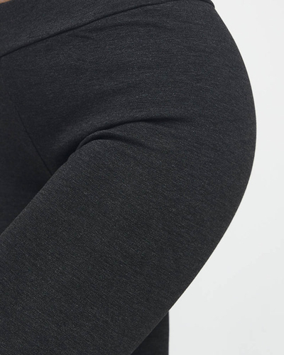 Dunkelgraue Damen-Leggings mit Isolierung - Kleidung