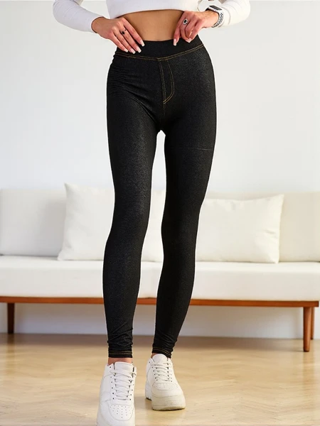 Bellissima Elegante Leggings in Schwarz