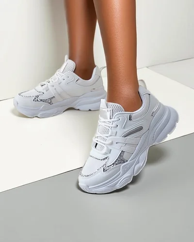 Royalfashion Damen Sport Sneakers auf einer dickeren Sohle Aimo