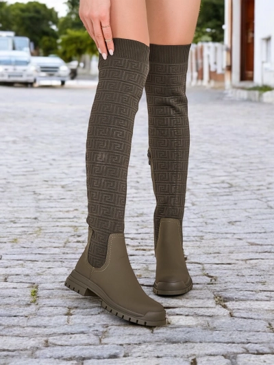 Royalfashion Damen Slip-On-Stiefel Bezzonu