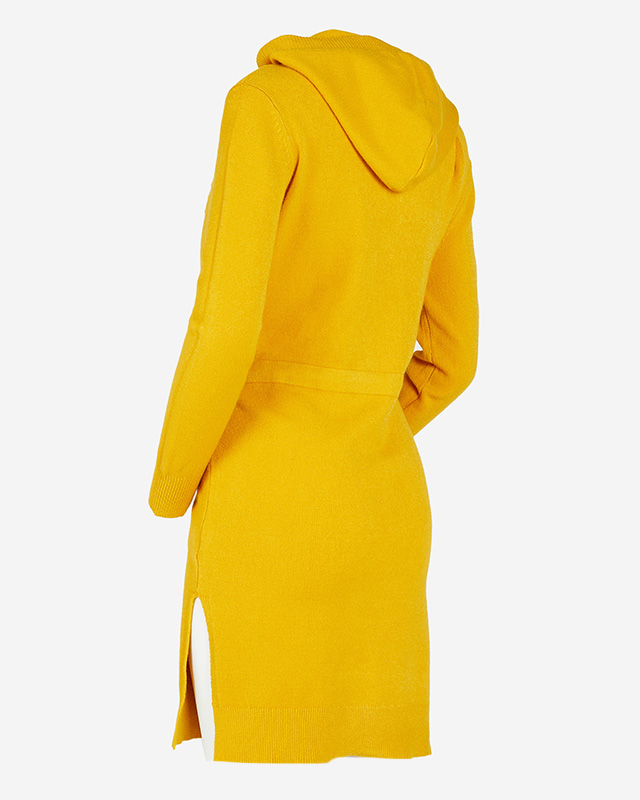 Tunika mit senffarbenem Kapuzenpullover für Damen - Kleidung