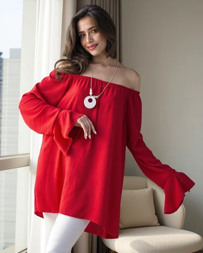 Royalfashion Damenbluse im spanischen Stil mit Rüschen