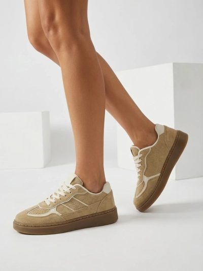 Sneakers Damen Aurora Beige aus Öko-Nubuk