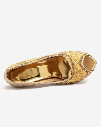 Gold Damen Pumps mit Zirkonia Dagan - Schuhe