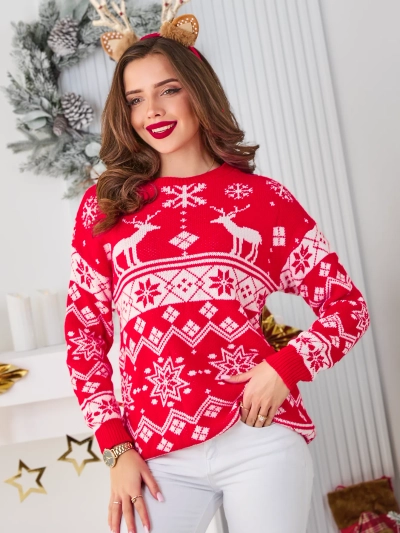 Royalfashion Жіночий різдвяний светр