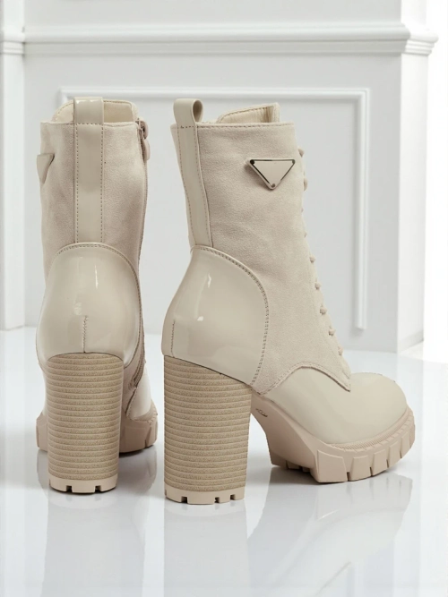 Жіночі ботильйони еко замшеві на підборах-стовпчику Event Bramble