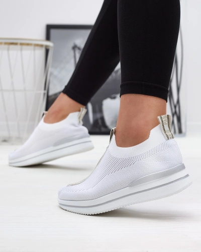 Damen-Slipper mit weißem Schriftzug Cerppa- Footwear
