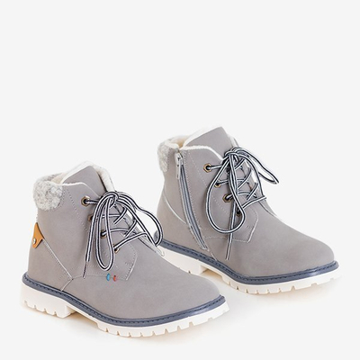 Tiptop isolierte Stiefel für graue Jungen - Schuhe