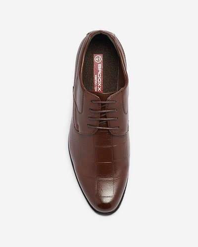 Коричневі елегантні чоловічі туфлі Elfobs - Взуття