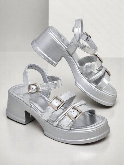 Royalfashion Damensandalen mit niedrigem Blockabsatz Otteze