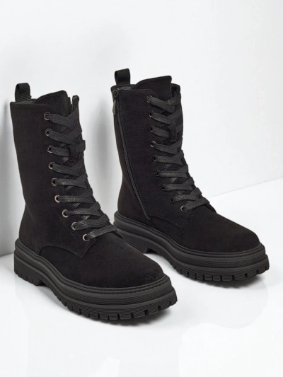 Damen Eco-Wildleder Worker Boots Molistea